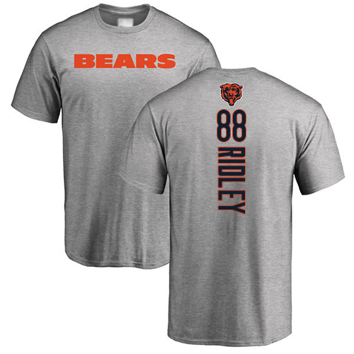Chicago Bears Men Ash Riley Ridley Backer NFL Football #88 T Shirt->chicago bears->NFL Jersey